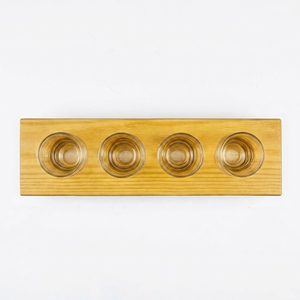 Support en bois de qualité supérieure pour verres, organisateur élégant et raffiné, parfait pour la présentation sur comptoir ou table de cuisine - Product Image 2