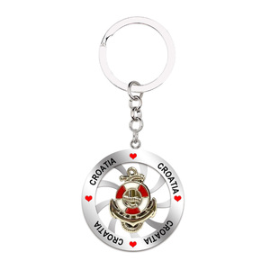 Logotipo personalizado turismo regalo aleación Metal Casino Poker Chip Mónaco llavero Mónaco recuerdo llavero - Product Image 6