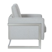 Dormitorio de lujo ligero moderno, sala de oficina de invitados, nuevo sofá individual de lujo chino simple