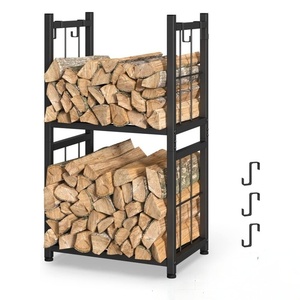 Herramienta <span class=keywords><strong>de</strong></span> chimenea <span class=keywords><strong>de</strong></span> estilo americano, <span class=keywords><strong>de</strong></span> madera <span class=keywords><strong>de</strong></span> Metal estante <span class=keywords><strong>de</strong></span> almacenamiento, estante <span class=keywords><strong>de</strong></span> <span class=keywords><strong>leña</strong></span> para interiores y exteriores, almacenamiento interior - Product Image 5