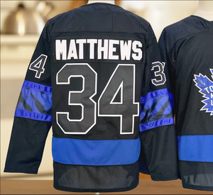 Toronto pour # 34 Matthews # 88 Nylander # 23 Knies # Maillot de hockey sur glace imprimé Bobrovsky 72, 100% polyester, séchage rapide, unisexe - Product Image 4