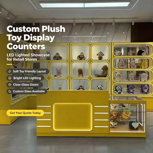 Vitrine <span class=keywords><strong>de</strong></span> magasin <span class=keywords><strong>de</strong></span> détail personnalisée, mignonne et écologique, en verre, pour jouets, poupées, et <span class=keywords><strong>boutique</strong></span> <span class=keywords><strong>de</strong></span> cadeaux modernes - Product Image 1