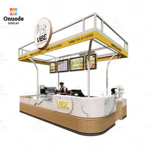 Mostrador de Cafetería |   Diseño de Quiosco de Café de Lujo para Centro Comercial |   Diseño Interior Completo de Tiendas para Cafeterías Minoristas - Product Image 5