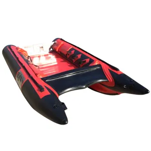 Qingdao Goethe factory 12.3ft 410cm GTG410 Inflatable Boat Fishing Canoe thunder cat With Optional Canopy
