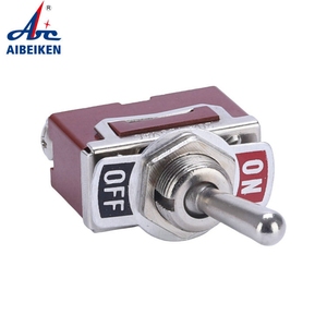 ABILKEENVBrown Self-reset 3 Way ON-OFF-ON Momentary Switch <strong>Toggles</strong> 10A 220VAC with Quick Plug Terminal 2Pins for Airplane - Product Image 5