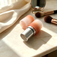 Blush Foundation Stick 5g Kemasan Tabung Bulat Plastik Anti Tumpah Desain Sederhana Concealer Oranye Kuning Highlighter Illuminator