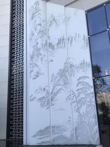 Paneles de Pared Cortina de Aluminio Estilo Chino, Anodizados y Anticorrosivos para Exteriores de Edificios, 70 Pulgadas o Más - Product Image 1