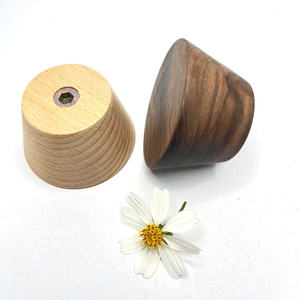 Solid Wood Wall <b>Hooks</b> Round Tapered Shape Beech Wood Coat Rack <b>Hooks</b> Wall Mounted Type Behind Doors On Walls - Product Image 3