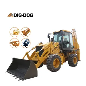 backhoe excavator loader tractor with backhoe and front loader mini excavating loader