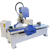 Machine de gravure CNC compacte à 4 axes, machine de fraisage de précision, axe rotatif, broche simple, machine de sculpture rotative 3D pour l'artisanat du bois