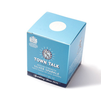 Town Talk 225ml Kit de liquide de polissage de nettoyage anti-ternissement en argent pour bijoux en argent comprenant un chiffon liquide
