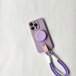 Funda de silicona con correa de muñeca y soporte para teléfono para <span class=keywords><strong>iPhone</strong></span> 15 14 13 12 11 Pro XS Max Mini XR X 8 7 6 6S Plus <span class=keywords><strong>SE</strong></span> <span class=keywords><strong>2020</strong></span> - Product Image 6