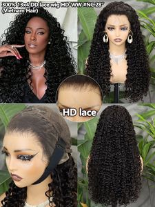 Perruques en Cheveux Humains Ondulés Effet Vague d'Eau, Densité 300, Dentelle Frontale DH 13x4 Double Draw, 22 24 26 28 Pouces, Vente en Gros - Product Image 6