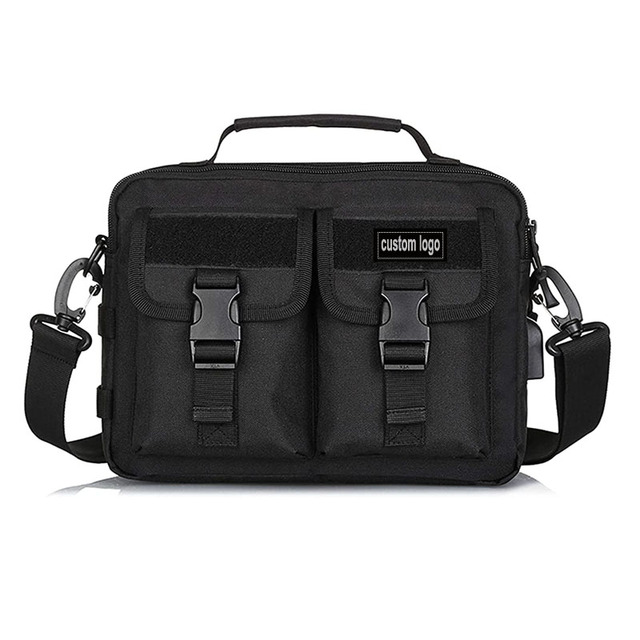 High Quality Tactical Sling Messenger Bags Waterproof Briefcase Handbag Multifunction Anti-theft Shoulder Bag with Usb