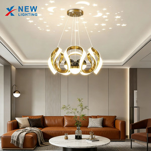 Lustre LED moderne 96W à intensité variable 3CCT, suspension à trois têtes dorée pour salon, salle à manger, chambre, îlot de cuisine, luminaire de <span class=keywords><strong>plafond</strong></span> - Product Image 6