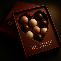 Boîte à chocolat en carton de maïs personnalisée pour la Saint-Valentin avec fentes, finition mate et impression UV dorée pour l'emballage alimentaire
