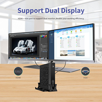 OEM ODM Mini pc x86 sans ventilateur avec emplacement pour carte sim wifi ddr4 In-tel Core i3 i5 i7 Window10 Linux mini pc industriel