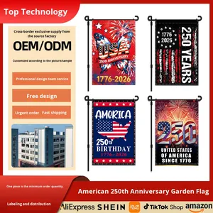 Bandera de Jardín Rectangular de Poliéster de Doble Cara Transfronteriza, 2026, 250.º Aniversario de Estados Unidos, America250, Hecha a Medida - Product Image 3