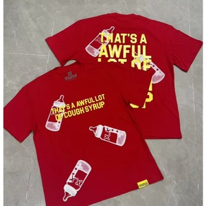 Camiseta de Alta Calidad 100% Algodón, Corte Holgado, Hombros Caídos, Manga Corta, Estampada, para Hombre, Talla 26 - Product Image 4