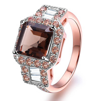Bague en opale pour femmes, bague de fiançailles, bijoux en CZ, prix d'usine