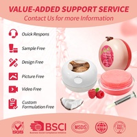 Masque de Nuit Bio Rose pour les Lèvres, Traitement Éclaircissant pour Lèvres Foncées et Gercées, Emballage Luxe aux Baies