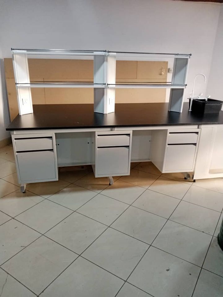 Laboratory Furniture Biology Bench C-Frame Lab Island Table with Sink ...
