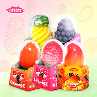 Pabrik PoPI CAT OEM Kustom Model 3D Es Krim Dengan Rasa Buah Segar Alami Nanas Anggur Jeruk Leci Mangga