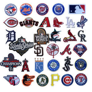 Parche Termoadhesivo Personalizado al por Mayor de la Serie Mundial de Béisbol, Parches Bordados de Béisbol, Campeón de la Serie Mundial 2025, Parche Termoadhesivo de la MLB - Product Image 1