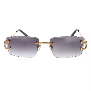 Luxury Eco-Friendly Lightweight Semi-Rimless <b>Square</b> <b>Sunglasses</b> for <b>Men</b>-All Face Shapes - Product Image 2