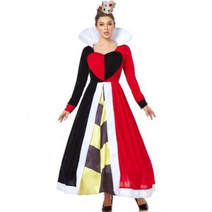 Nuevo Vestido <span class=keywords><strong>de</strong></span> <span class=keywords><strong>Reina</strong></span> <span class=keywords><strong>de</strong></span> Corazones para Halloween, <span class=keywords><strong>Disfraz</strong></span> Divertido <span class=keywords><strong>de</strong></span> <span class=keywords><strong>Reina</strong></span> del Póker para Mujer, Ideal para Fiestas y Actuaciones - Product Image 5