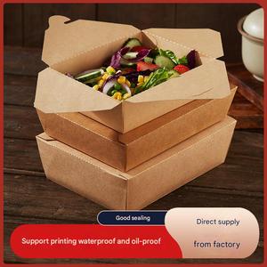 Cajas de Pollo Frito con Logotipo Personalizado, Cajas para Ensaladas, Cajas para Comida con Carne Asada, Cajas Desechables para Llevar, Cajas de Papel Kraft - Product Image 4