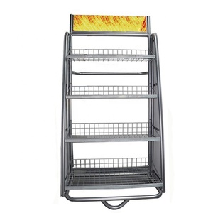 Cửa hàng động cơ động cơ dầu bôi trơn kim loại <span class=keywords><strong>Rack</strong></span> hiển thị 4 lớp Phụ tùng xe hơi công cụ làm sạch di chuyển hiển thị đứng - Product Image 4
