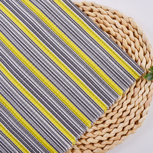 Oem/ODM tùy chỉnh màu vàng sọc 78gsm Trọng lượng nhẹ 80S dệt Muối co lại Crinkle 100% cotton kỹ thuật số in vải Cô Gái chàng trai túi - Product Image 2