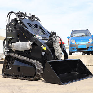 Infront 480 Mini chargeuse compacte télécommandée Mini-tracteur multifonctionnel Mini chargeuse sur chenilles Skid Steer à vendre - Product Image 5