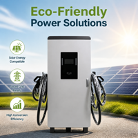 Cargador Público para Vehículos Eléctricos de 120kW CC, OCPP 1.6J, Red Inteligente, Carga Rápida, CCS1/CCS2 Tipo 2, Estación EVSE, Nuevo, IP55 Impermeable, 4G/Wi-Fi