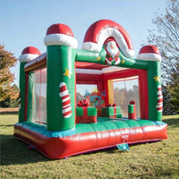 Château gonflable commercial de Noël, combo gonflable Père Noël, Casse-Noisette, Portier pour Fêtes ou Expositions