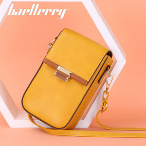Baellerry Women's Crossbody Bag Yellow Vertical <b>Square</b> Magnetic Buckle Mobile Phone Bag Everyday Use Portable - Product Image 3