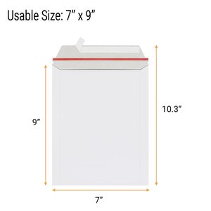 Benutzer definierte Größe Großhandel Weiß Recycling papier Selbst versiegeln Flache Hart karton Karton Foto Dokument Versand Starre Mailer Mailer - Product Image 3