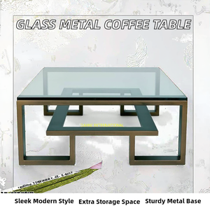 Modern Metal Frame Handmade <b>Nesting</b> Decorative Square Coffee <b>Table</b> <b>for</b> <b>Living</b> <b>Room</b> Home Furniture - Product Image 2