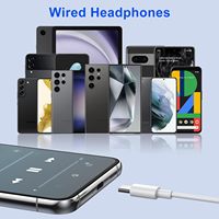 Prix usine puce numérique Type C USB C dans l'oreille casque filaire écouteur avec Microphone pour Sport oreille confort écouteur