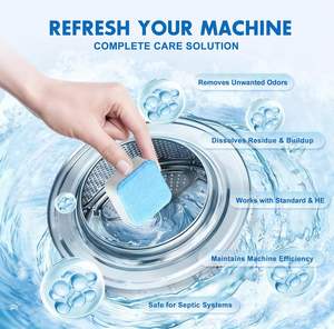 Pastiglie Detergenti per Lavatrice, Confezione da 24, <span class=keywords><strong>Detergente</strong></span> Disincrostante per <span class=keywords><strong>Vasca</strong></span> della Lavatrice, Capsule per Pulizia Profonda Domestica - Product Image 3