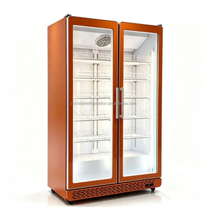 Vitrine verticale 2026 à double porte entièrement vitrée et armoire réfrigérée à circulation d'air pour boissons - Product Image 5