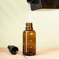 Flacons compte-gouttes en verre ambré de 5 ml à 100 ml, 100 pièces, pour réactifs, gouttes oculaires, aromathérapie, liquides rechargeables, 4 ml, 15 ml, idéaux pour les voyages