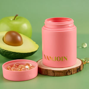 Recipiente de Plástico Resistente a Crianças para Vitaminas e Suplementos Aprovado pela <span class=keywords><strong>FDA</strong></span> Livre de BPA Material HDPE Vedação Hermética Impressão Personalizada - Product Image 1