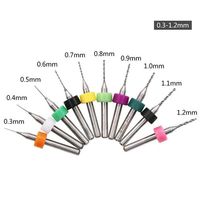 Karbida mikro 1/8 "3.175mm, Set mata bor CNC perhiasan papan sirkuit cetak PCB untuk mesin penggilingan