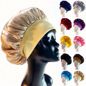 Bonnet de Nuit Élastique Ajustable en Satin pour Femmes et Filles – Protection Capillaire – Vente en Gros - Product Image 1
