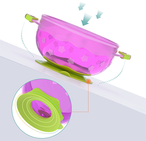 ชุดชามอาหารเสริมตัวดูดหลากสีแบบพกพาสำหรับทารกแรกเกิด3แพ็คพร้อมฝาปิดผลิตภัณฑ์สำหรับแม่และเด็ก - Product Image 3