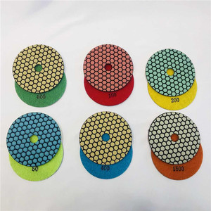 Tampons à main de polissage à sec diamant en nid d'abeille de 5 pouces, vente directe en usine - Product Image 2