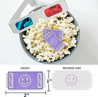 Billets pour petits événements 1"x2" - 1000 pièces par rouleau, étiquettes autocollantes à déchirer pour concerts et conventions, cinéma, parcs d'attractions