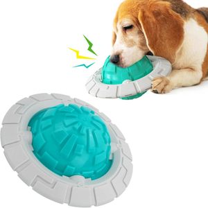 Pelotas chirriantes para perros, clásicas, ecológicas, en caja de plástico, juguete masticable para morder, para deportes al aire libre, entrenamiento, indestructible, para cachorros en etapa de dentición - Product Image 3